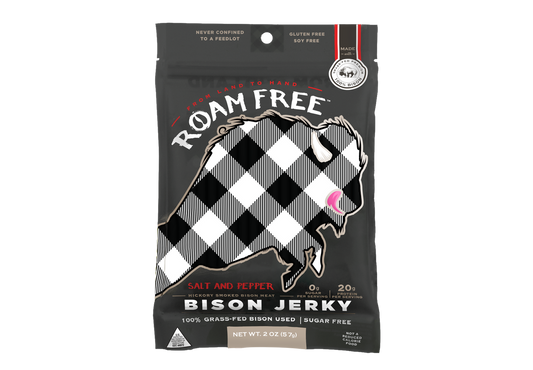 GO ROAM FREE MONTANA RANCH - Bison Jerky Salt & Pepper