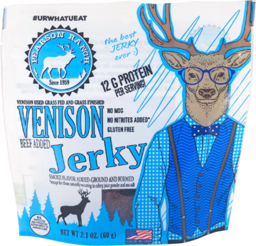 Pearson Ranch Venison Jerky Character Bag VENISON DEER EXOTIC JERKY