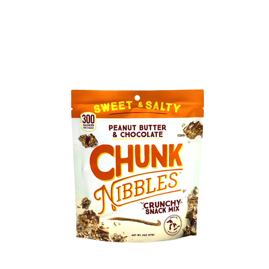 Chunk Nibbles Peanut Butter Chocolate Snack Pack of Four (4) 2 oz. bags - GEHRKE JERKY & SNACKS