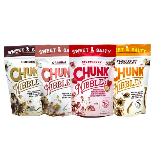 Chunk Nibbles Sampler Four (4) Pack From Gehrke Jerky & Snacks